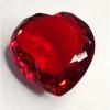 Beautiful Red Color Topaz Natural Heart Cut 109-111 Ct Certified Loose Gemstone