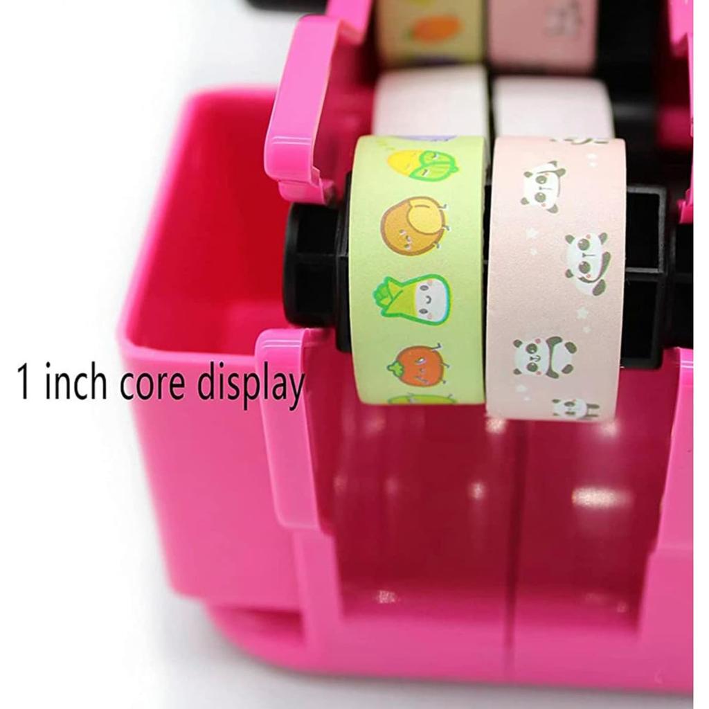 Heat Tape Dispenser, Semi-Automatic Desk Tape Dispenser with Compartment Slots Multiple Roll Cut Heat Tape Dispenser Sublimation for Heat Transfer