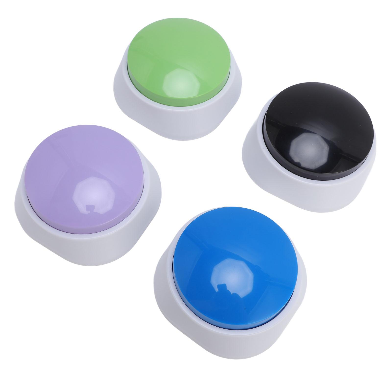 

4 шт. Питомец Тренировочный Зуммер Запись Голоса Собака Кошка Общение 30 Секунд Запись Воспроизведение Черный Синий