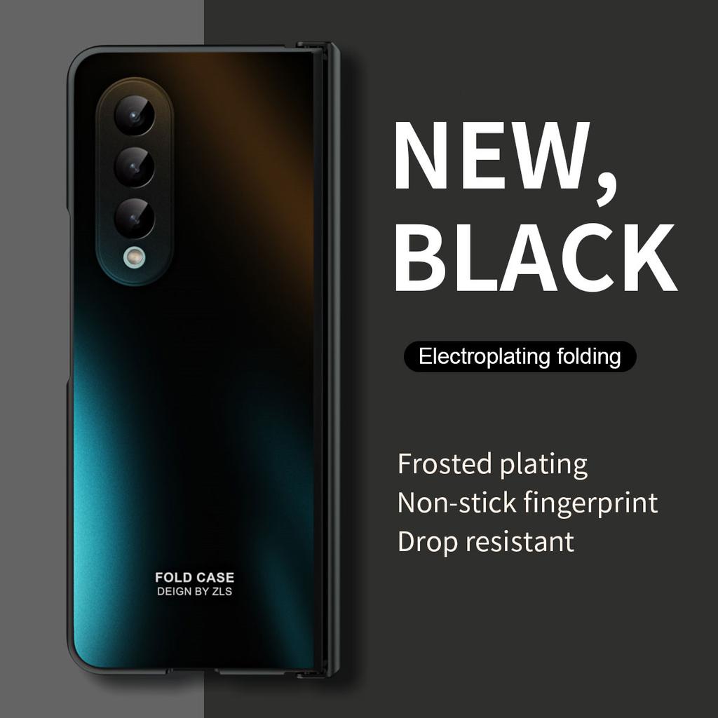 For samsung z fold3 Anti-Knock Plating Bag Folding Veske for Samsung Galaxy Z Fold 3 Fold3 telefontilbehør deksel