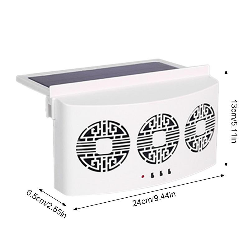 New Auto Window Exhaust Fan Solar Powered Exhaust Fan Fully Automatic Auto Cooling Exhaust Fan Window Cool Down For Summer