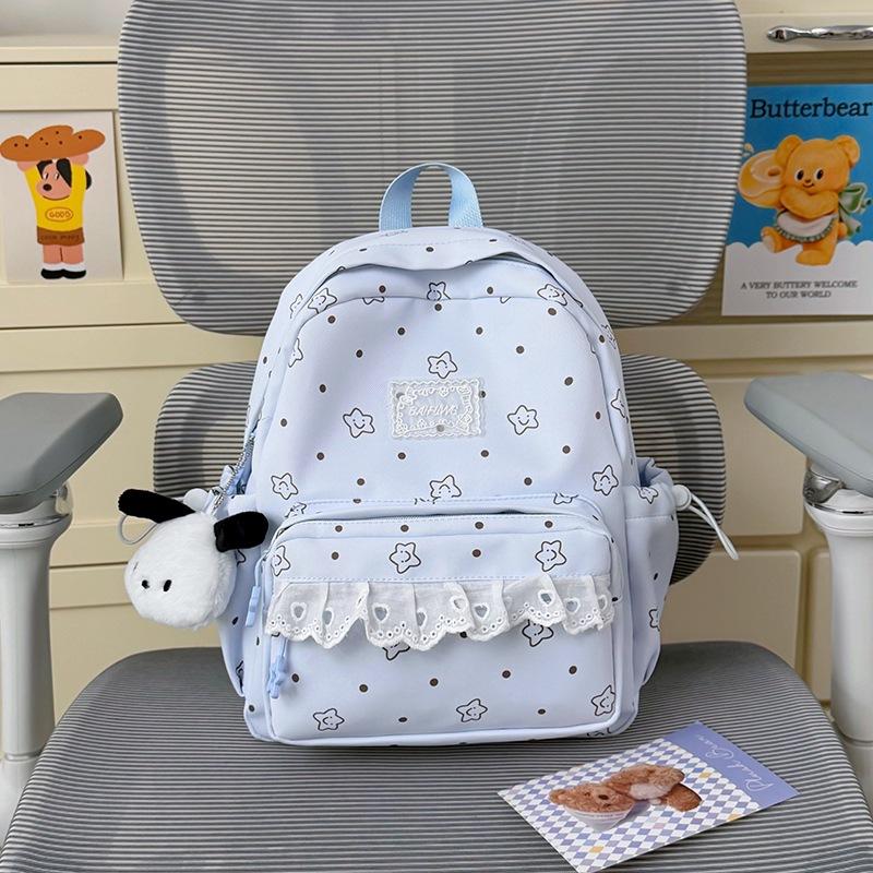 Schoolbag College Style Fresh School Bag Girls Travel Korean Backpack Ins Niche High Value Junior High School Backpack