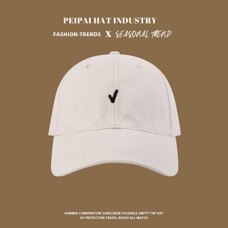 Baseball cap children four seasons casual versatile high cranial top show face small simple sunshade sunscreen cap