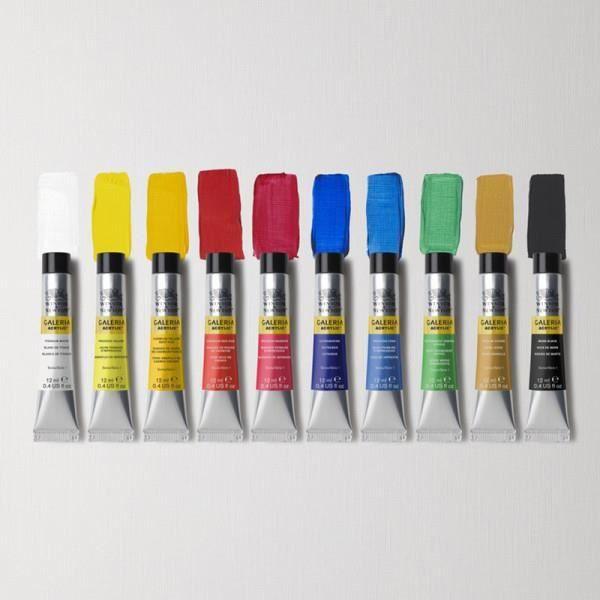 Set initiation peinture acrylique - 12 tubes - winsor &amp; newton