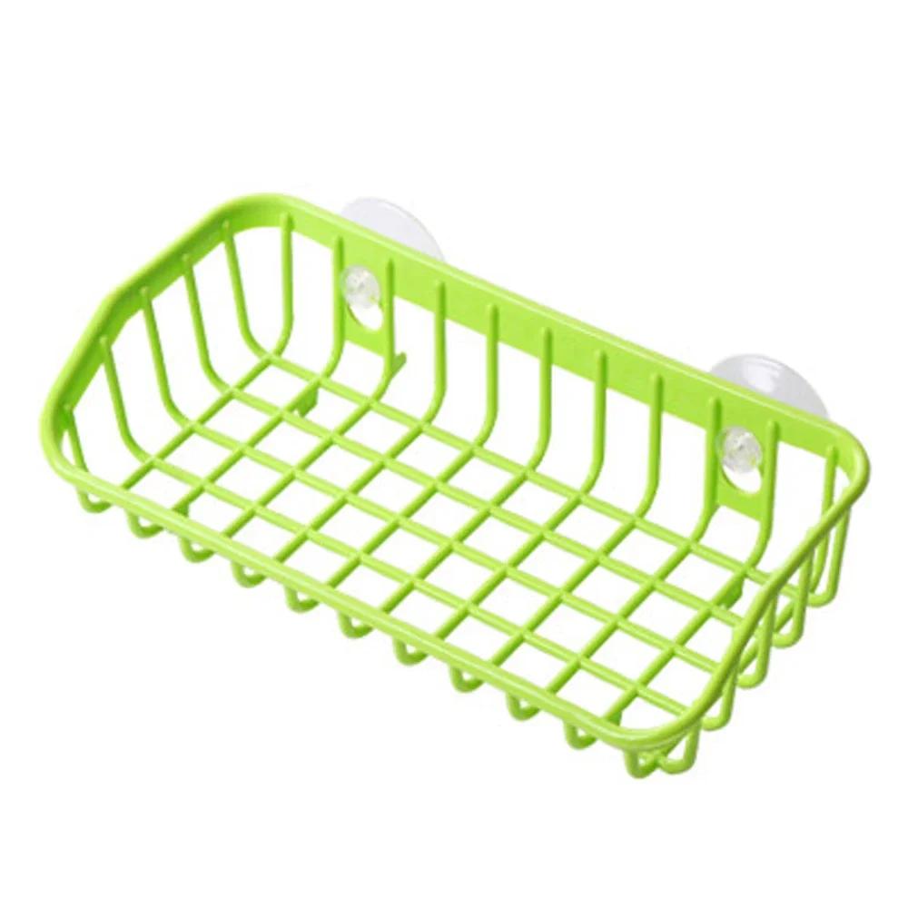 Wash Multifunctional Suction Cup Dishwashing Sponge Holder Hanging Storage Rack Drain Rack Sink Shelf Kitchen Accessories Tool