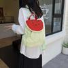 Dopamine Contrast Color Nylon Backpack Cute Fruit Shape String Shoulder Bags Female Leisure Commuting School Bag