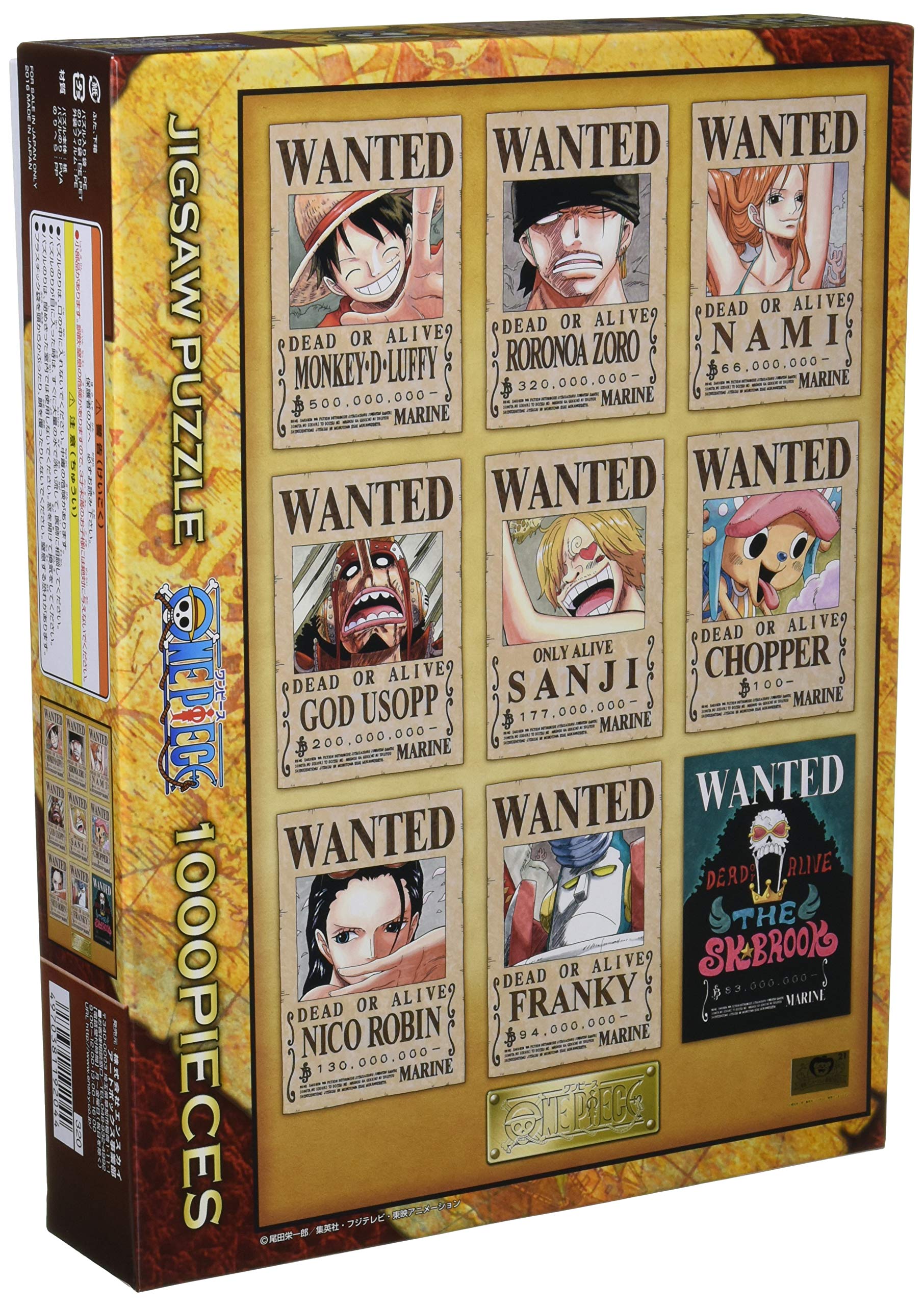 

Ensky 1000 элементов пазла ONE PIECE НОВЫЕ ПЛАКАТЫ WANTED(50x75cm)