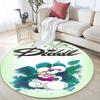 Diddl Pattern Round rug,Carpet Rug for Living Room Bedroom Playroom ,Non-slip Floor Mat,Holiday Gifts and Birthday Gifts.