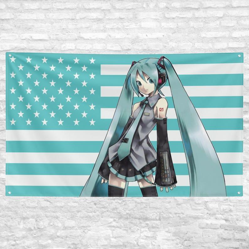 Pink American flag tapestry 75x100 чёрный