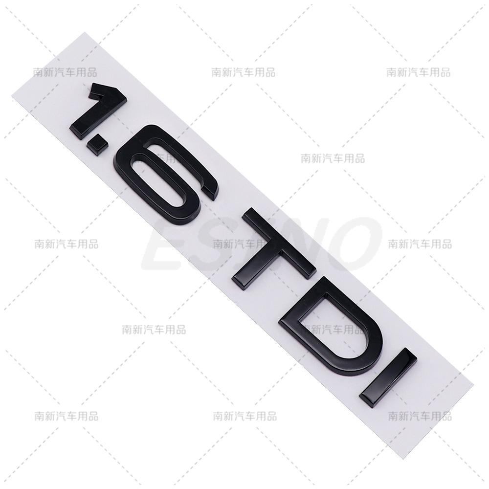 3D 1.6 1.9 2.0 3.0 4.0 TDI Car Trunk ABS Badge Emblem Rear Tailgate Fender Door Adhesive Badge for f2 A4 A5 A6 A7 A8 Q3 Q5 Q7