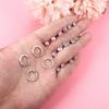 LOYALLOOK 10 Paar Ohrringe für Beliebte Kugel Chirurgischer Edelstahl Helix Ohrringe Frauen, Ohrringe, Einschraub-Ohrringe, Hypoallergen, Schmetterling,