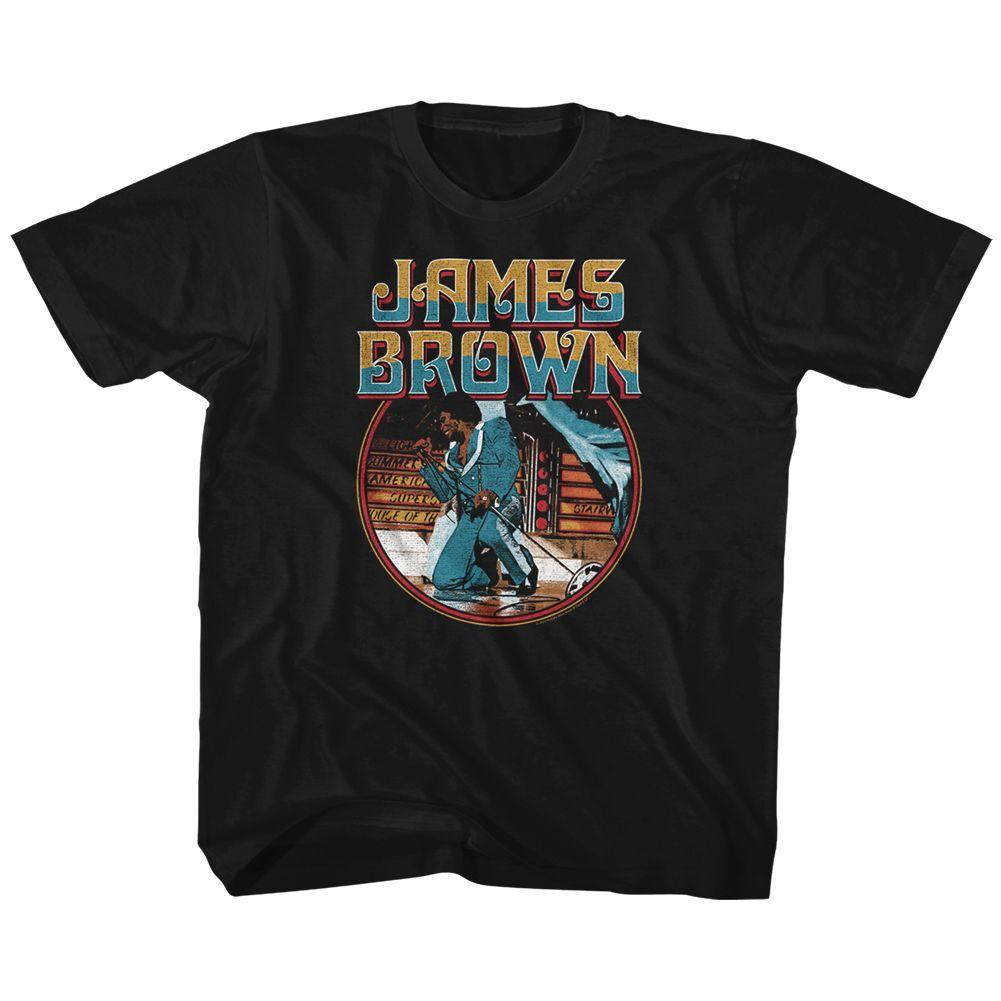 James Brown Kneel Circle Black Toddler T-Shirt XXL
