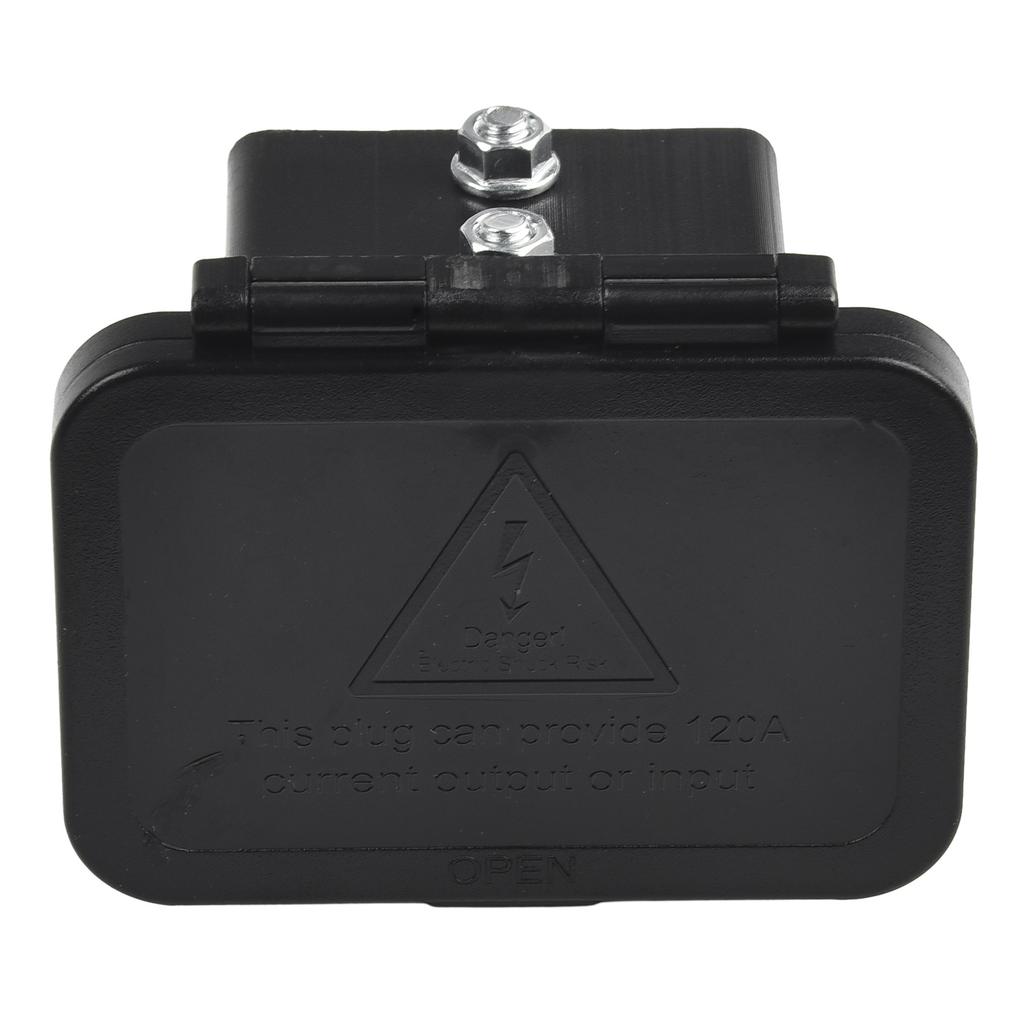 Mounting Bracket for 120A For Anderson Connectors with Cover for Flush Installation on Panels in RVs Boats and Trucks