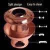 Ningzhao Vintage Copper Charcoal Split Hot Pot