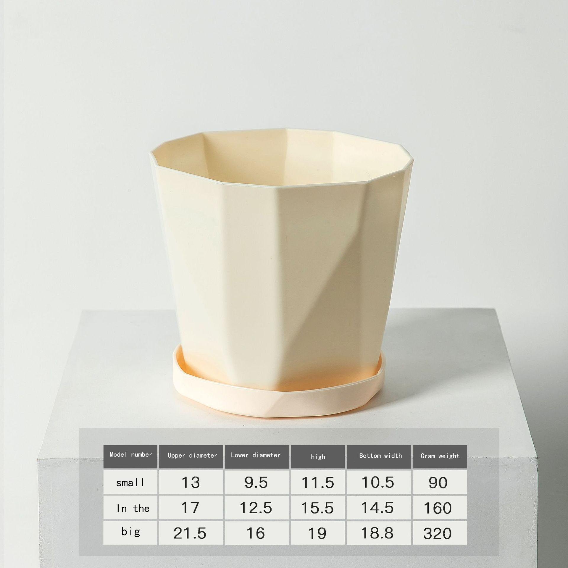 

Пластиковые цветочные горшки для помещений и улицы, цветочные горшки большого диаметра, суккулентные растения, зеленые растения S светло-желтого