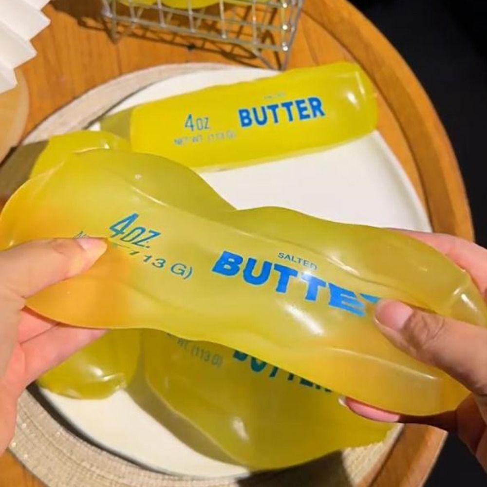 Plasticity Butter Stick Squeezing Toy Non Rebound Butter Stick Squishy Toy  Office Desk Toy
