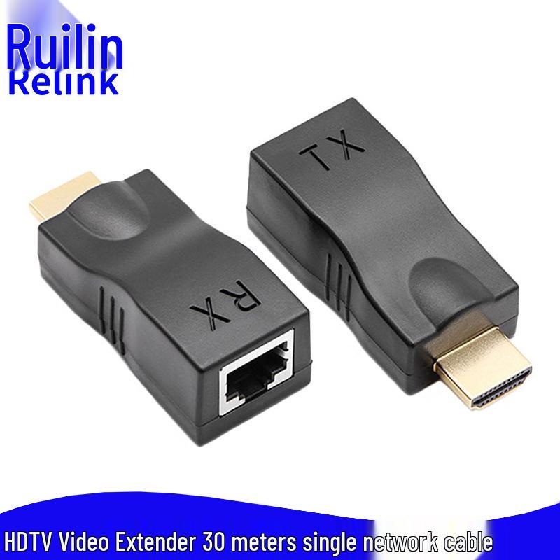 30m HDMI Extender Via RJ45 Network Cable Signal Amplifier