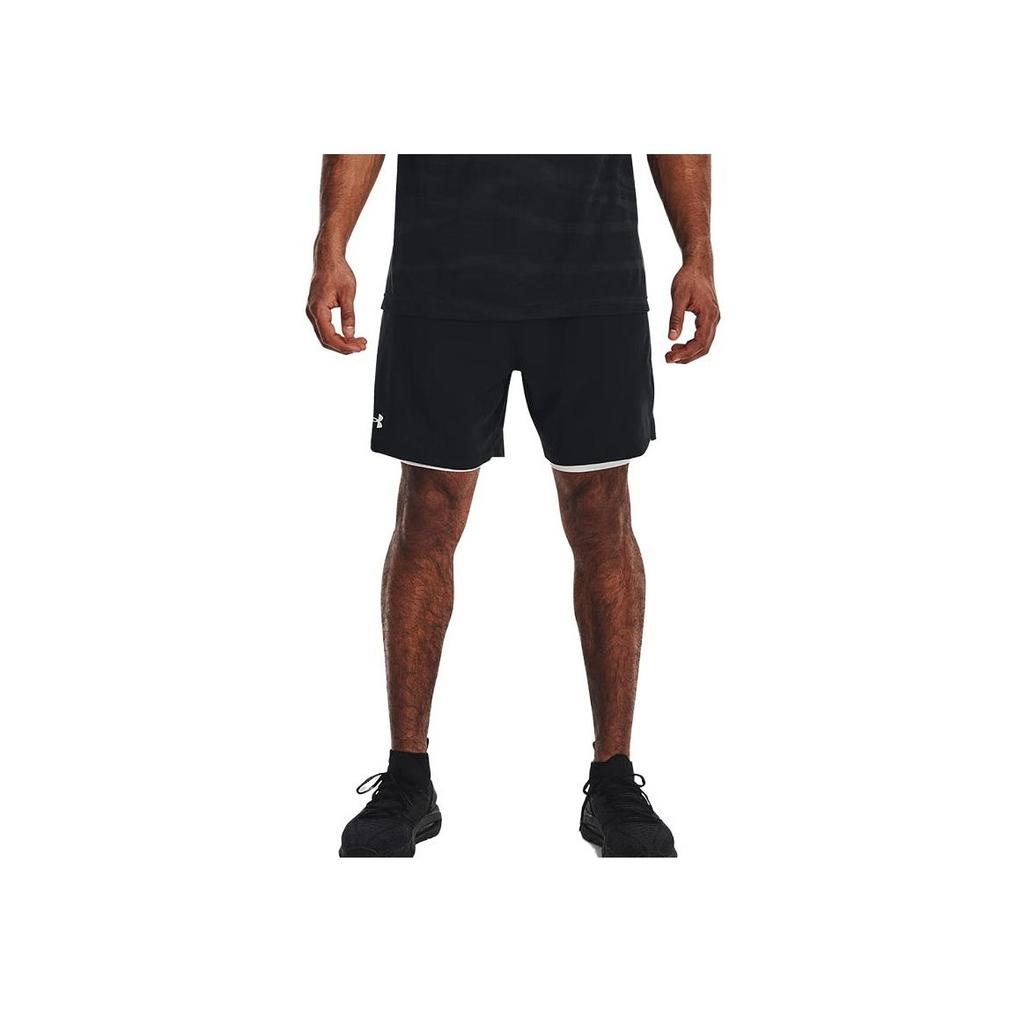 Under Armour Solid Color Lace-Up Shorts Men shorts Black 1373764-001