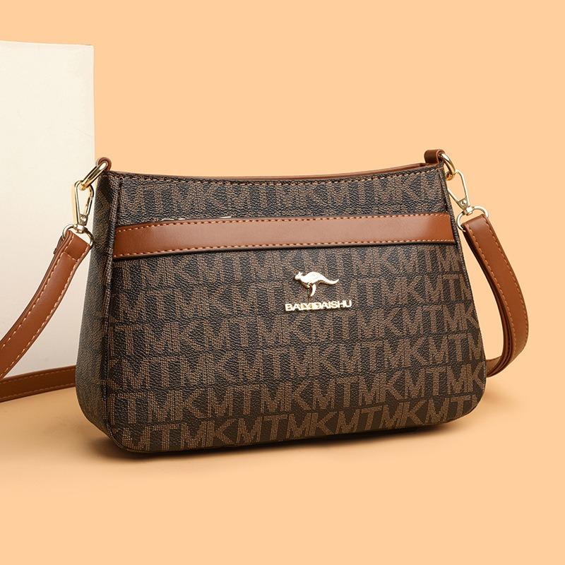 mall bag women's new trendy versatile shoulder messenger bag multi-layer large-capacity bag storage
