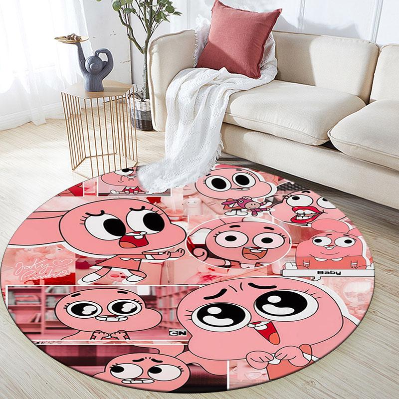 Anais Watterson pattern round rug,Carpet Rug for Living Room Bedroom Playroom ,Non-slip Floor Mat,Holiday Gifts and Birthday Gifts.