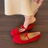 Spring Autumn Women Butterfly-knot Flats Round Toe Shallow Slip On Ladies Casual Ballet Shoes Eelgant Dress Shoes