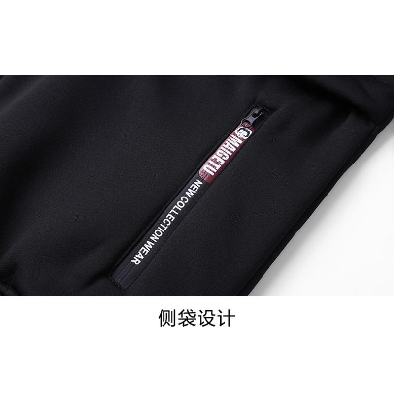 Men S European Size Thick Fleece Hooded Jacket Work Coat