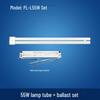 h-type 55w fluorescent tube with holder & pll ballast