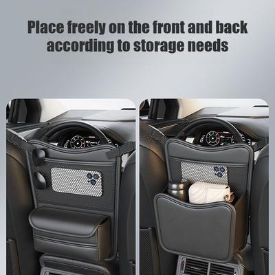 Multifunctional Storage Pocket Between Seats 2026 Car Net Pocket Handbag Holder Portable Car Organizer Interior Accessories