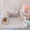Small Pet Fleece Tunnel & Hammock: Hamster, Rat, Sugar Glider, Guinea Pig Hideout & Bed
