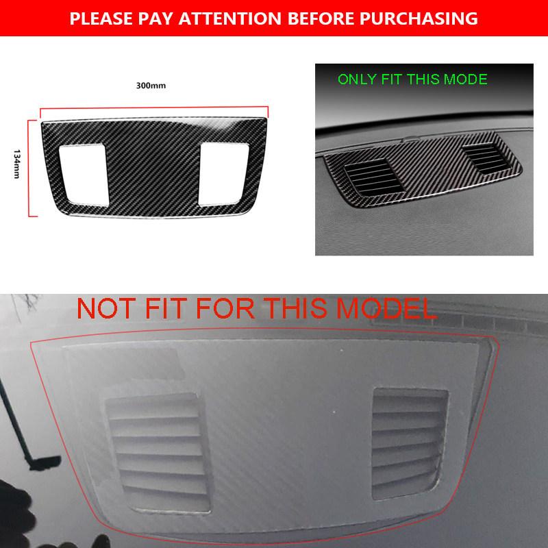 For BMW 3 Series E90 2005 - 2009 2010 2011 2012 Carbon Fiber Car Interior Dashboard Air Conditioner Outlet Vent Cover Trim