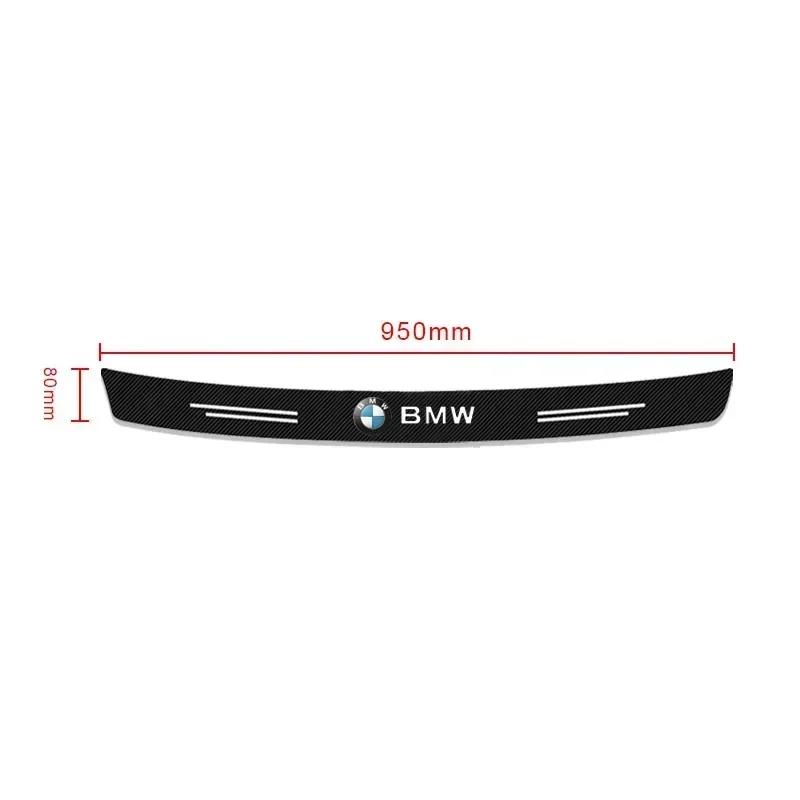 Carbon Fiber Auto Protective Rear Trunk Bumper Guard 3D Stickers For BMW 1 3 4 5 7 Series X1 X3 X4 X5 X6 E81 E87 F30 F31 F34 F32