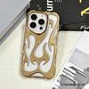 Apple 17 Pro Max Flame Heat Dissipation Case: Hollowed-Out, Frosted, Electroplated, Drop-Proof for iPhone 16/15.