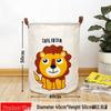 Waterproof Cotton Linen Laundry Basket and Toy Storage Hamper