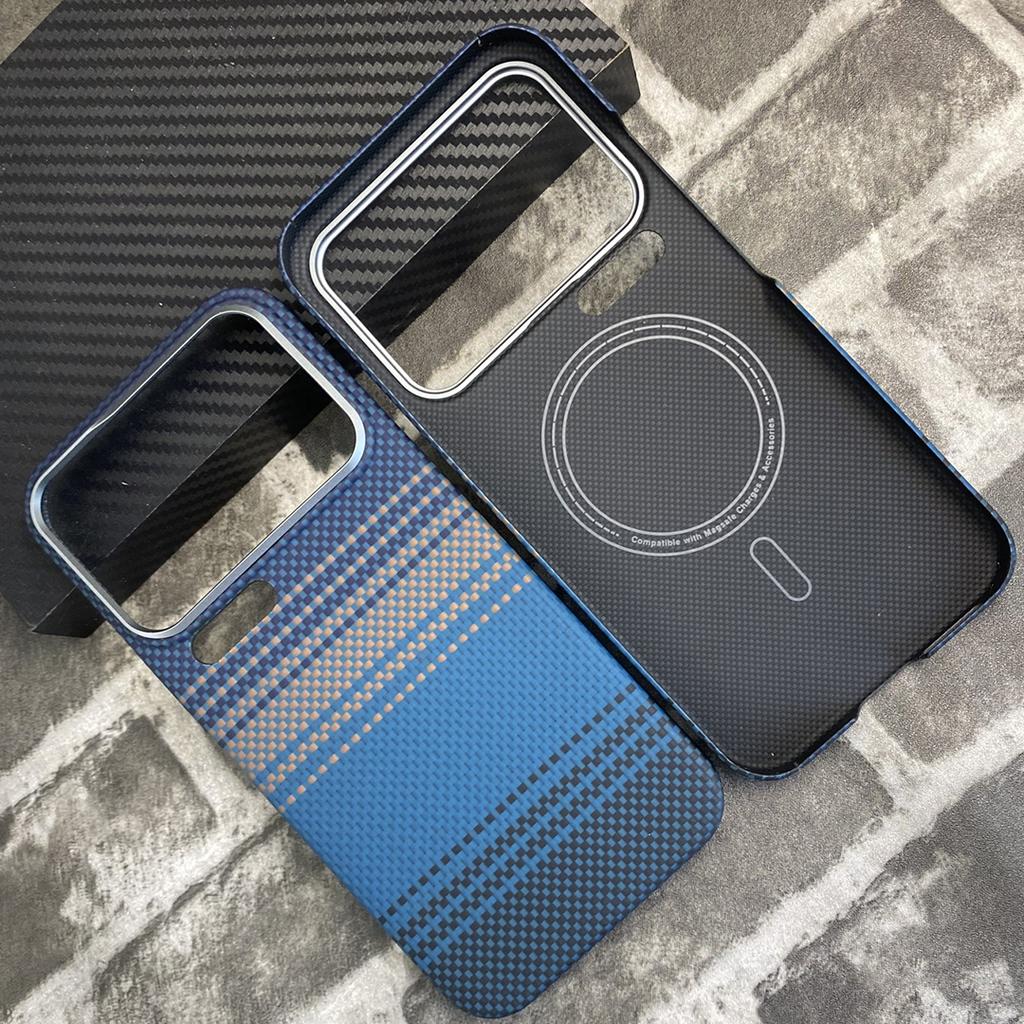 Magnetic Real 600D Aramid Carbon Fiber Phone Case Cover On For Xiaomi Mi 17 Pro Max 5G Global Xiaomi17ProMax 256/512 Magsafe