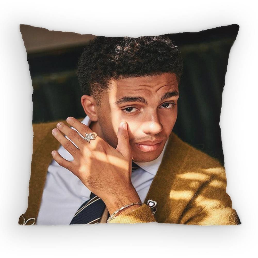 Jay Lycurgo Actor Tim Pillow Case Antidustmite Pillowcase Invisible zipper silky short plush Sofa cushion cover
