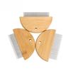 Pet Flea Comb: Wooden Grooming Tool for Cat and Dog Hair Removal