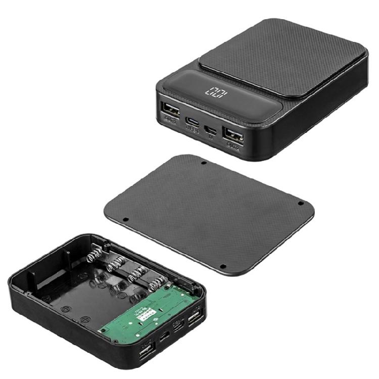 Advanced 18650 Battery Storage Box For 4/6/8/10Cell With Fast Charging Support Easy Assembly PowerBank Building Case