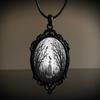 Gothic Raven Forest Pendant Necklace With Alloy Material For Fashionistas