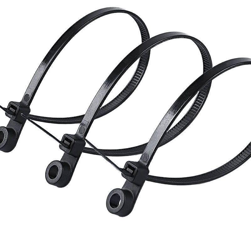 100 Pcs Nylon Universal Cable Tie Buckle New T Multifunctional Nylon Zip Ties with Pin Button Design Plastic Cable Fixion Tools