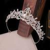 Rhinestone Crystal Zinc Zinc Alloy Queen Tiara Bride Crown Korean Style Headband Women Hair Accessories