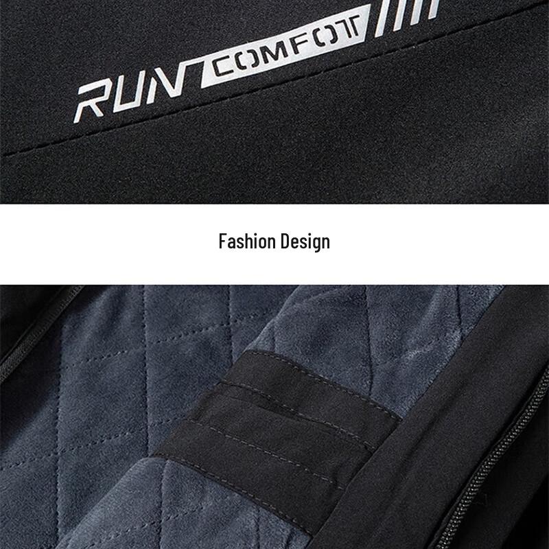 MiiOW Men's Winter Thickened Cotton Jacket with Removable Hood