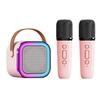 Mini-Karaoke-Maschine, Karaoke-Lautsprecher mit kabellosem Mikrofon, Lichteffekte, tragbares Karaoke-System