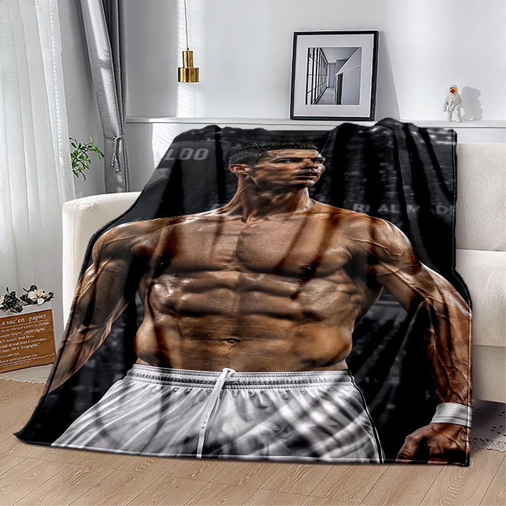 Ronaldo's Iconic Number Seven Blanket Ultra-Soft Suitable for Office Chair Livingroom Chair Four Seasons Universal Digital Print