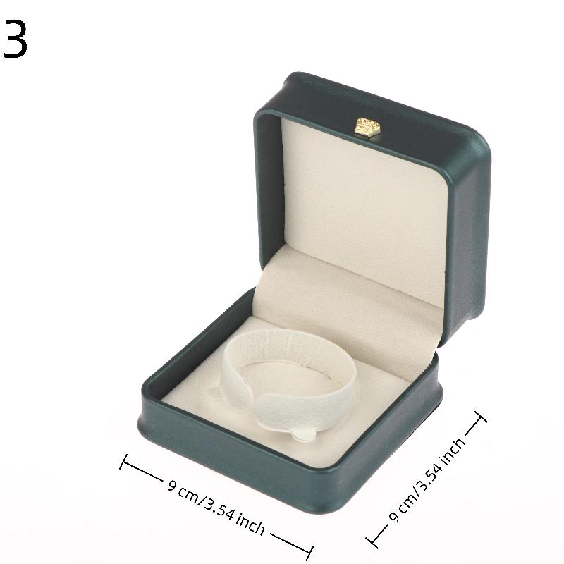 Boîte à Bijoux Bague Cuir PU Organisateur de Bijoux Bague Boucle d'Oreille Collier Pendentif Boîte Présentoir Cadeau Proposition Fiançailles Mariage