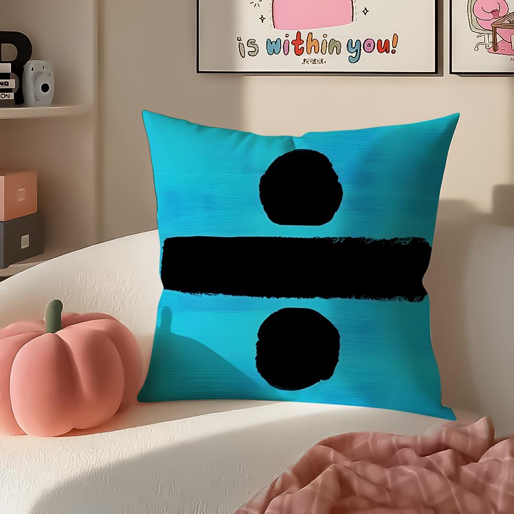 Melodic Pop British Singer EEd Sheeran Cushion Cover Pillowcase Short Plush Invisible zipper Room Sofa Cushion Cover