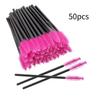 50pcs Disposable Plastic Eyelash Brushes Eyebrow Spoolers Mascara Wands Multi-Purpose Hygienic Beauty Salon and DIY Tools