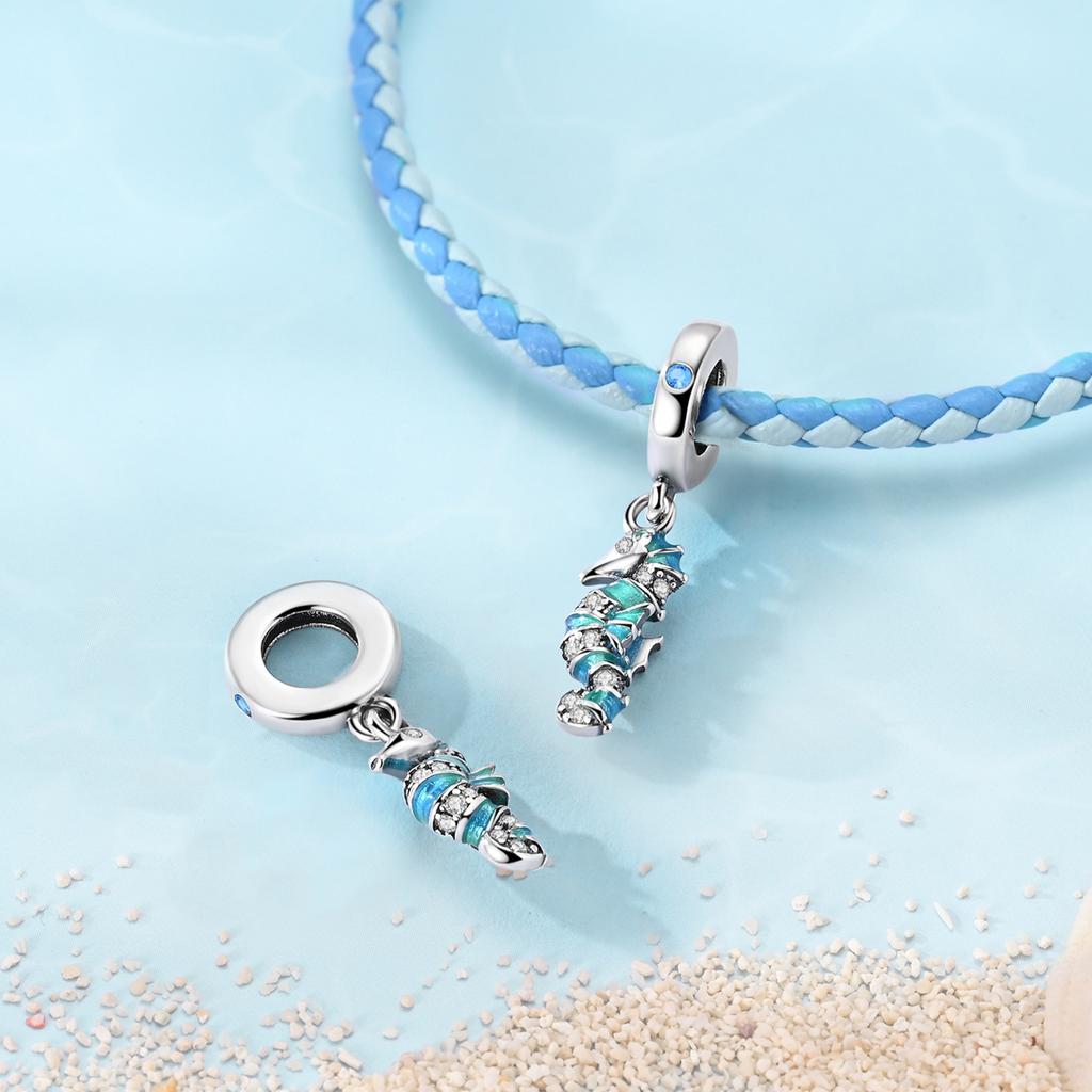 Originales Charms 925 Silver Dolphin Whale Seahorse Dangle Charms Fit Bracelet Beads Diy Fashion Pendant For Woman Jewelry