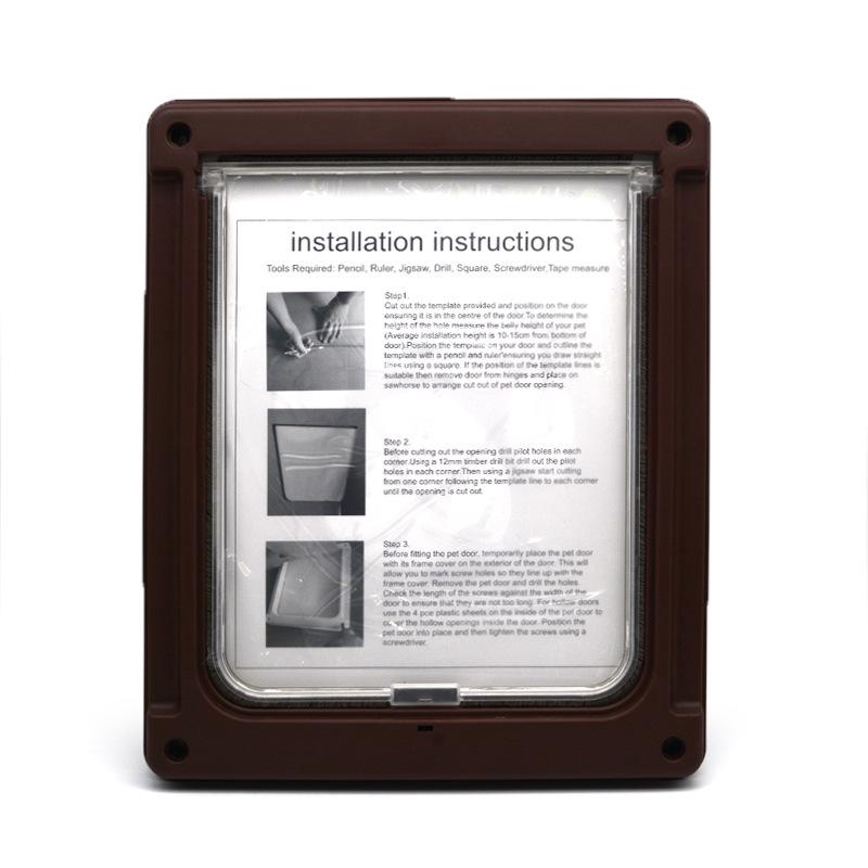 

Товары для питомцев Дверь с двойным входом: Дверь для кошки и собаки, Перегородка для клетки собаки, Отверстие в заборе, Проход в обе стороны Large 43*35CM