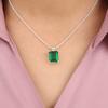 Chrome Diopside Gemstone 925 Sterling Silver Jewelry Pendant 0.69" Wedding Gift PP-58-8