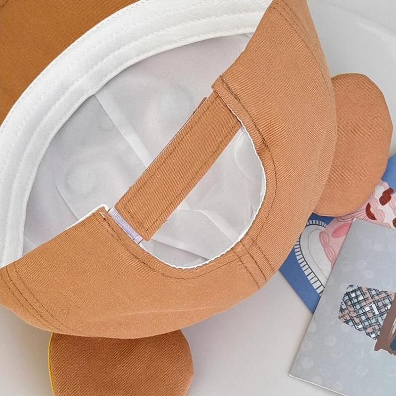 Rilakkuma Baseball Hats For Women Kawaii Relax Bear With Ear Cap Outdoor Sport Sun Bonnets Spring Summer Headgear Friend Gift
